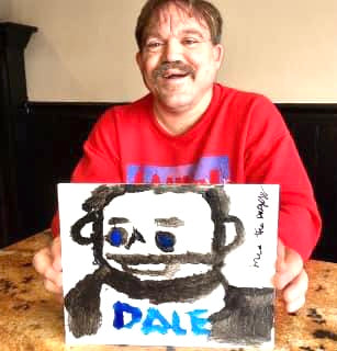 Mark the Bagger Dale Earnhardt Sr. - Hand Painted and Signed Flat Canvas