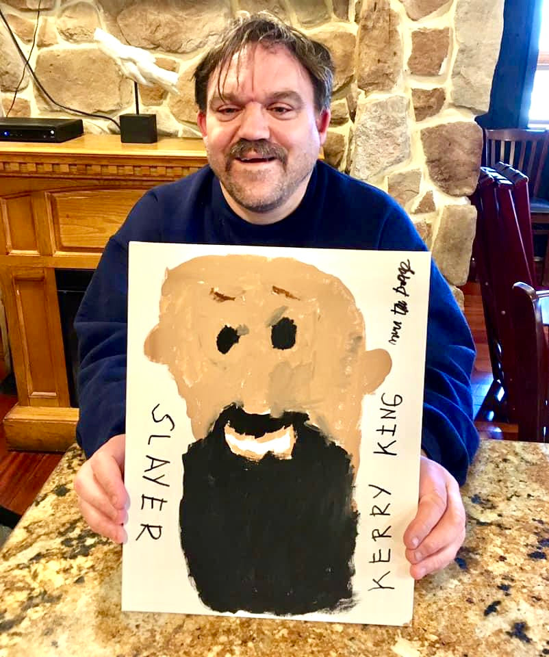 Mark the Bagger - Hand Painted Kerry King Slayer Flat Canvas